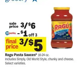 Meijer Ragú Pasta Sauces offer