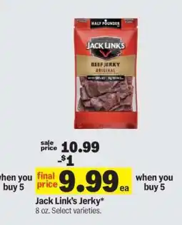 Meijer Jack Link's Jerky offer