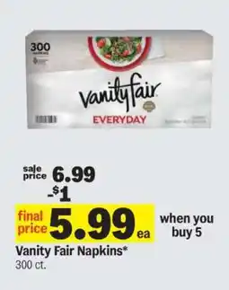 Meijer Vanity Fair Napkins offer