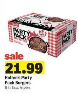 Meijer Holten's Party Pack Burgers offer