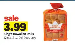 Meijer King's Hawaiian Rolls offer