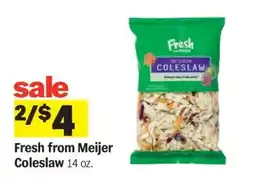 Meijer Fresh from Meijer Coleslaw offer