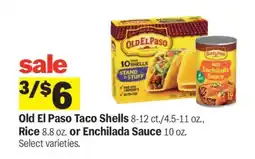 Meijer Old El Paso Taco Shells, Rice, or Enchilada Sauce offer