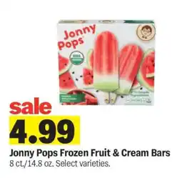 Meijer Jonny Pops Frozen Fruit & Cream Bars offer