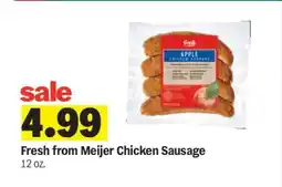 Meijer Fresh from Meijer Chicken Sausage offer