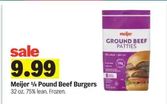 Meijer Meijer ¼ Pound Beef Burgers offer