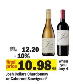 Meijer Josh Cellars Chardonnay or Cabernet Sauvignon offer