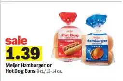 Meijer Meijer Hamburger or Hot Dog Buns offer
