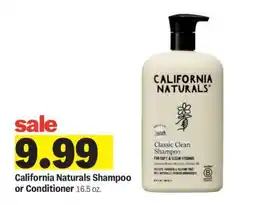 Meijer California Naturals Shampoo or Conditioner offer
