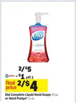 Meijer Dial Complete Liquid Hand Soaps offer