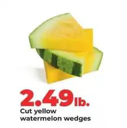 Hy-Vee Cut yellow watermelon wedges offer