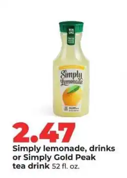 Hy-Vee Simply Lemonade offer