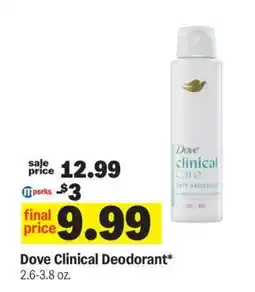 Meijer Dove Clinical Deodorant offer