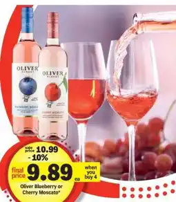 Meijer Oliver Blueberry or Cherry Moscato offer