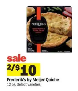 Meijer Frederik's by Meijer Quiche offer
