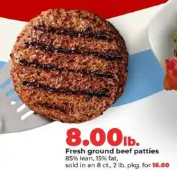 Hy-Vee Fresh ground beef patties offer
