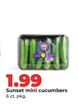 Hy-Vee Sunset mini cucumbers offer