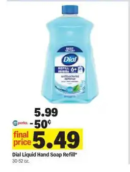 Meijer Dial Liquid Hand Soap Refill offer