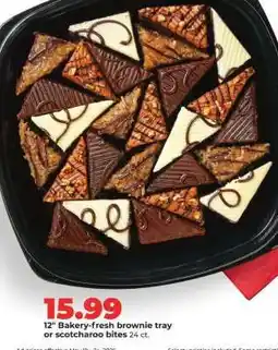 Hy-Vee Bakery-fresh brownie tray or scotcharoo bites offer