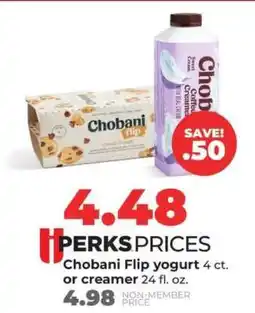 Hy-Vee Chobani Flip yogurt or creamer offer
