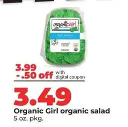 Hy-Vee Organic Girl organic salad offer