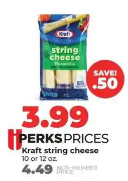 Hy-Vee Kraft string cheese offer