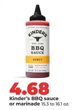 Hy-Vee Kinder's BBQ Sauce or Marinade offer