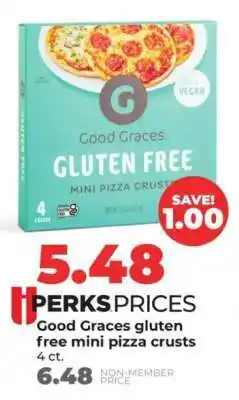 Hy-Vee Good Graces gluten free mini pizza crusts offer
