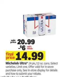 Meijer Michelob Ultra offer