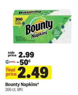 Meijer Bounty Napkins offer