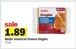 Meijer Meijer American Cheese Singles offer
