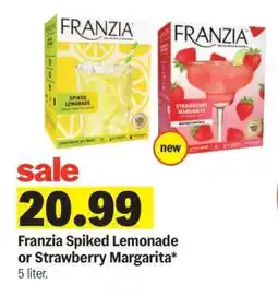 Meijer Franzia Spiked Lemonade or Strawberry Margarita offer