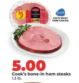 Hy-Vee Cook's bone-in ham steaks offer