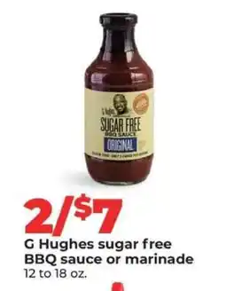 Hy-Vee G Hughes Sugar Free BBQ Sauce or Marinade offer