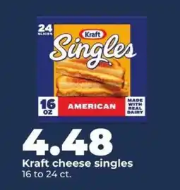 Hy-Vee Kraft cheese singles offer