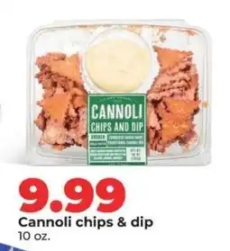 Hy-Vee Cannoli chips & dip offer