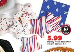 Hy-Vee Bakery-fresh decorated cut out cookies offer