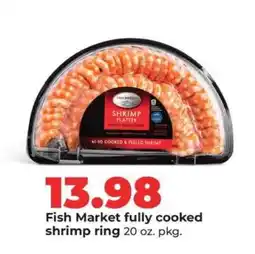 Hy-Vee Fish Market fully cooked shrimp ring offer