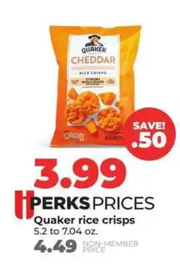 Hy-Vee Quaker Rice Crisps offer