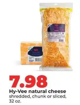 Hy-Vee Hy-Vee natural cheese offer