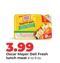 Hy-Vee Oscar Mayer Deli Fresh Lunch Meat offer