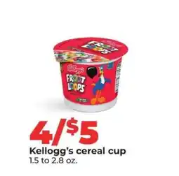Hy-Vee Kellogg's Cereal Cup offer