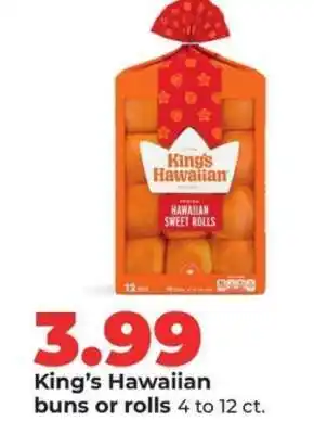 Hy-Vee King's Hawaiian Buns or Rolls offer