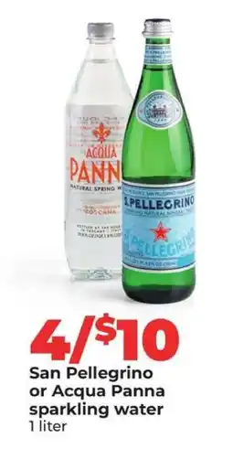 Hy-Vee San Pellegrino or Acqua Panna sparkling water offer