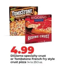 Hy-Vee DiGiorno or Tombstone Pizza offer