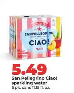 Hy-Vee San Pellegrino Ciao sparkling water offer