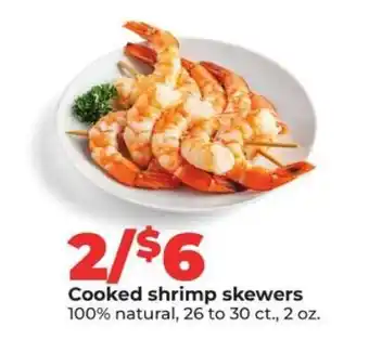 Hy-Vee Cooked shrimp skewers offer
