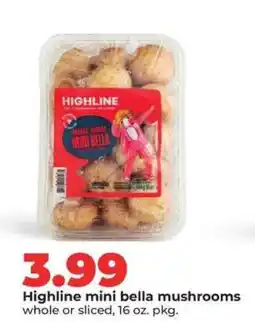 Hy-Vee Highline mini bella mushrooms offer
