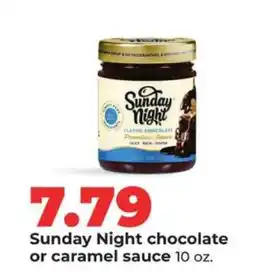 Hy-Vee Sunday Night chocolate or caramel sauce offer