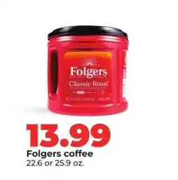 Hy-Vee Folgers Coffee offer